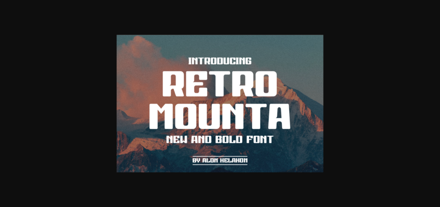 Retro Mounta Font Poster 3