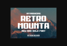 Retro Mounta Font Poster 1