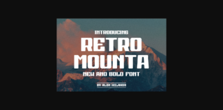 Retro Mounta Font Poster 1