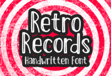 Retro Records Font Poster 1