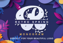 Retro Spring Font Poster 1