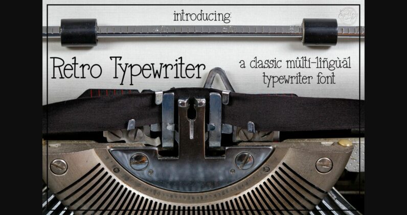 Retro Type-writer Font Poster 3