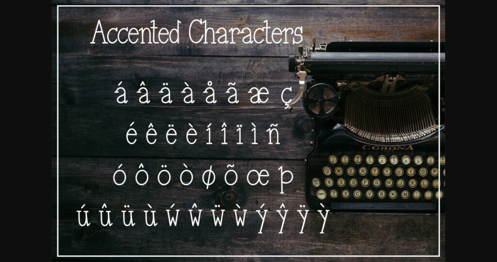Retro Type-writer Font Poster 7