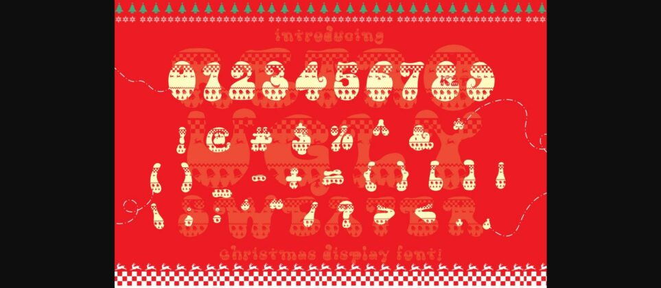 Retro Ugly Sweater Font Poster 7