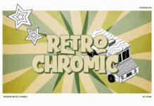 Retrochromic Font Poster 1