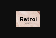 Retroi Font Poster 1