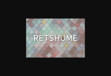 Retshume Font Poster 1