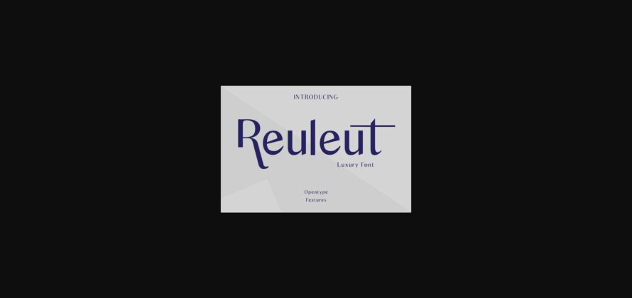 Reuleut Font Poster 3