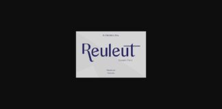 Reuleut Font Poster 1