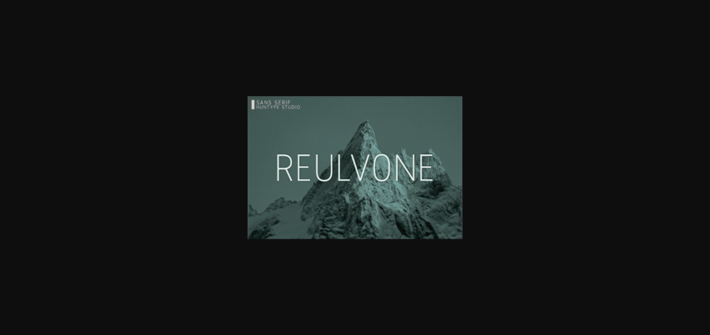 Reulvone Font Poster 3