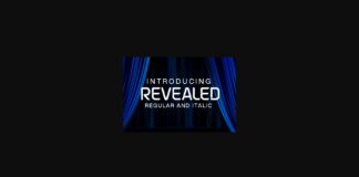 Revealed Font Poster 1