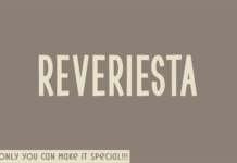 Reveriesta Font Poster 1