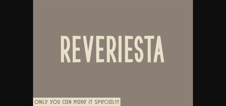 Reveriesta Font Poster 1