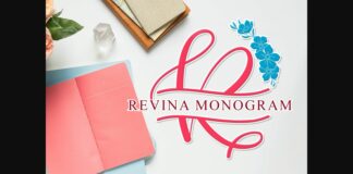 Revina Monogram Font Poster 1