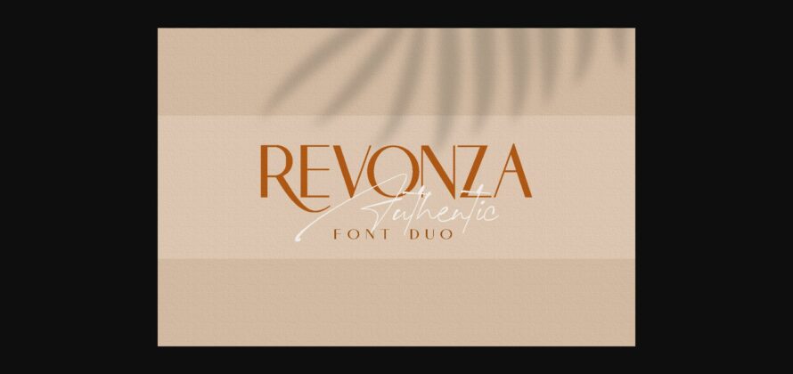 Revonza Authentic Font Poster 3