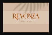 Revonza Authentic Font Poster 1
