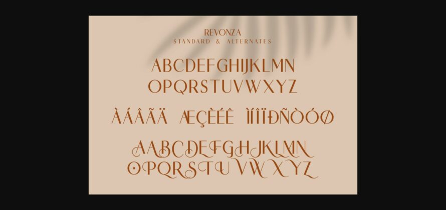 Revonza Authentic Font Poster 10
