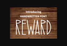 Reward Font Poster 1