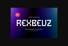 Rexbeuz Font Rexbeuz Font Poster 1
