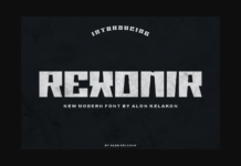 Rexonir Font Poster 1