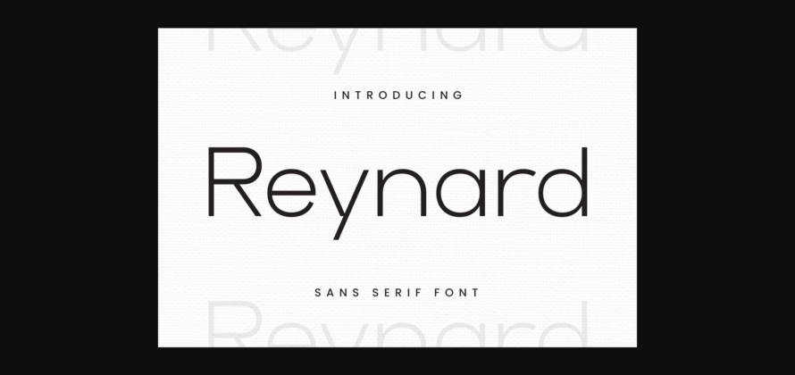 Reynard Font Poster 1