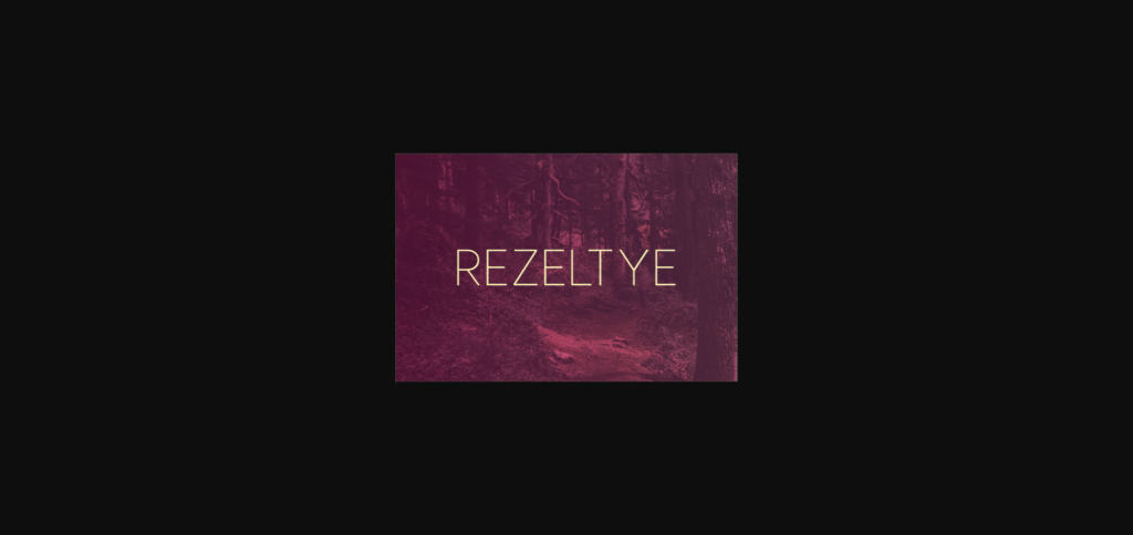 Rezeltye Font Poster 3