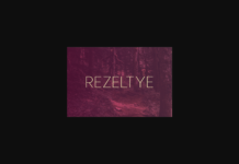 Rezeltye Font Poster 1