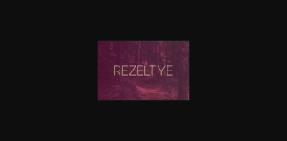 Rezeltye Font Poster 1