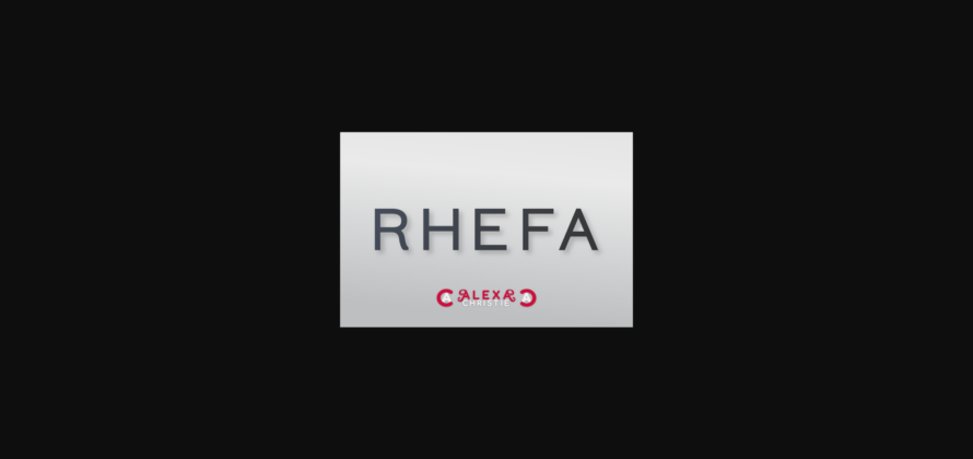 Rhefa Font Poster 3