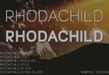 Rhodachild Font Poster 1