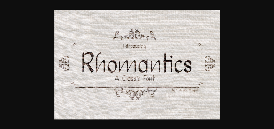 Rhomantics Font Poster 3