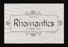 Rhomantics Font Poster 1