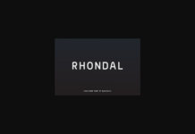 Rhondal Font Poster 1