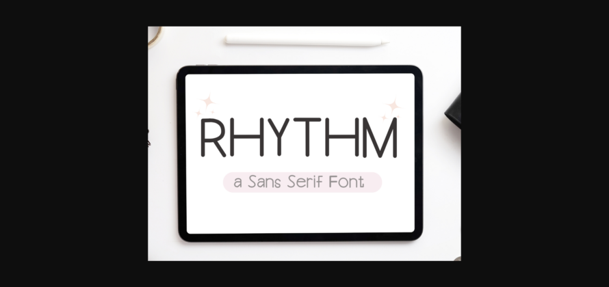 Rhythm Font Poster 3