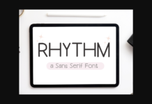 Rhythm Font Poster 1