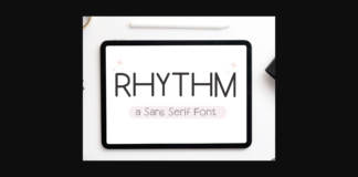 Rhythm Font Poster 1