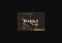 Riabold Font Poster 1