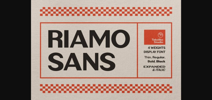 Riamo Sans Font Poster 3