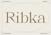 Ribka Font Poster 1