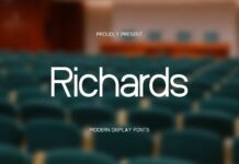 Richards Font Poster 1