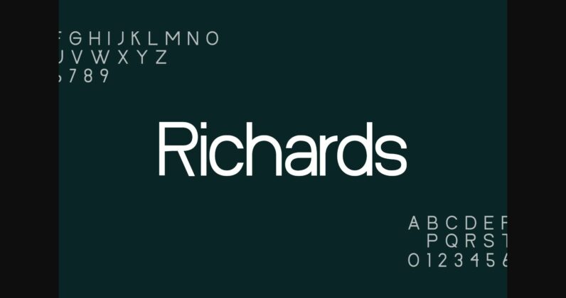 Richards Font Poster 4