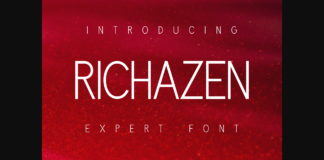 Richazen Font Poster 1