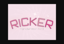Ricker Font Ricker Font Poster 1