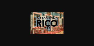 Rico Font Poster 1