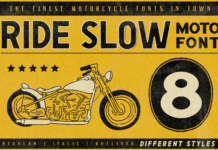 Ride Slow Font Poster 1