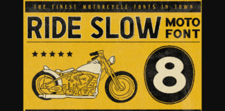 Ride Slow Font Poster 1