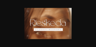 Rieskeda Font Poster 1