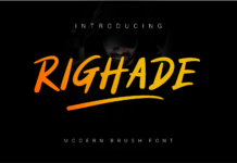 Righade Font Poster 1