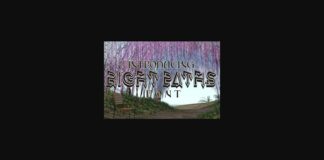 Right Paths Font Poster 1