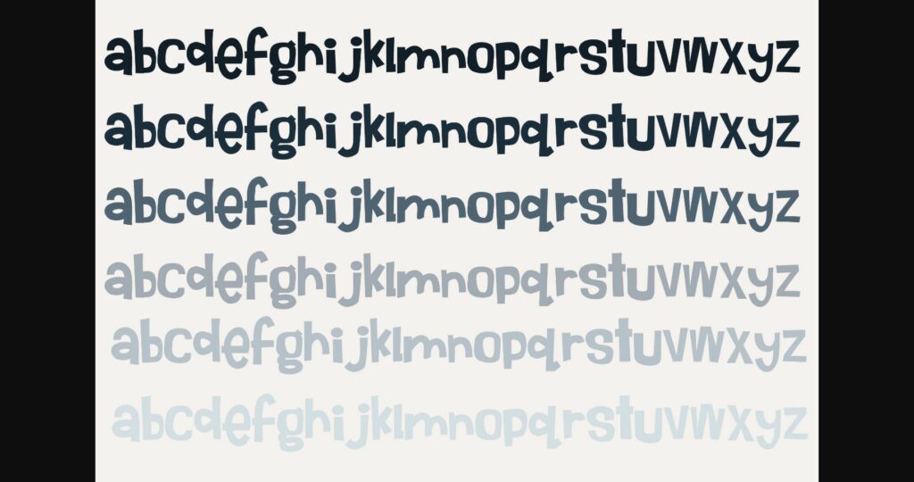 Right Side Up Font Poster 7